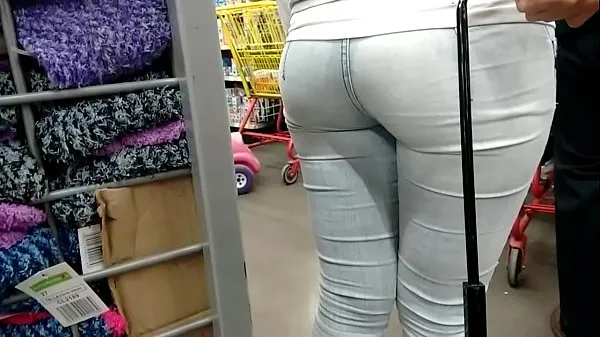 HD Big ass in line in gray jeans หลอดทั้งหมด