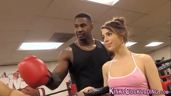 HD Domina cuckolds in boxing gym for cum total Tabung