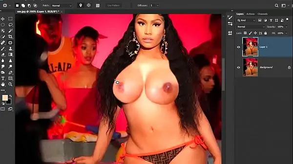 HD Undressing Nicki Minaj in Photoshop | Full image totalt rör