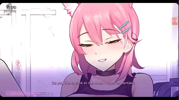 HD Neko Waifu two Part 1 Hot Catiglrl pink haird συνολικός σωλήνας