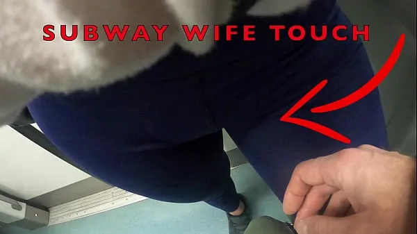 HD My Wife Let Older Unknown Man to Touch her Pussy Lips Over her Spandex Leggings in Subway skupaj Tube