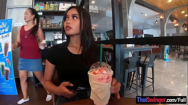 HD Starbucks Kaffee Date mit wunderschönen großen Arsch asiatischen Teen Freundin insgesamt Tube