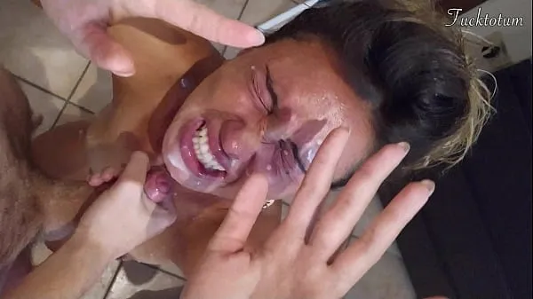 HD Girl orgasms multiple times and in all positions. (at 7.4, 22.4, 37.2). BLOWJOB FEET UP with epic huge facial as a REWARD - FRENCH audio total Tube