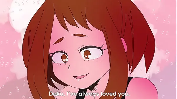 HD Uraraka wordt geneukt door Midoriya nadat ze haar liefde voor hem heeft verklaard totale buis