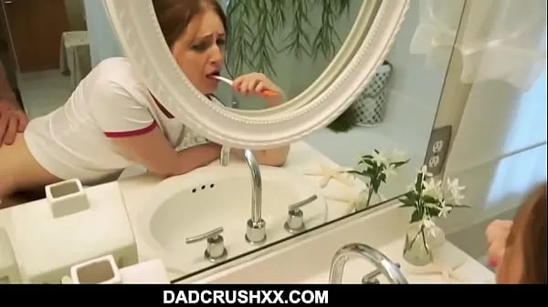 HD Step Daughter Brushing Teeth Fuck totalt rör