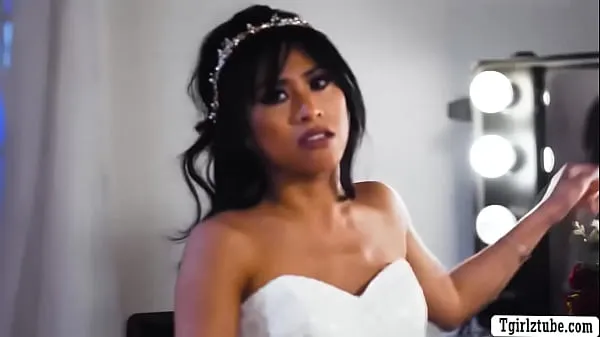 HD Asian bride comforted by her shemale bestfriend because her groom did not show that,busty TS licks and fucks her wet pussy so hard celkem trubice