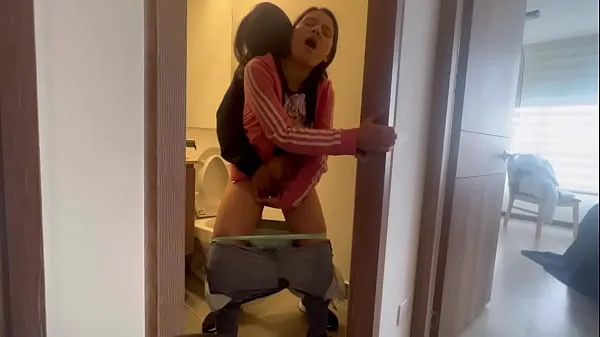 HD My friend leaves me alone at the hot aunt's house and we fuck in the bathroom total Tube