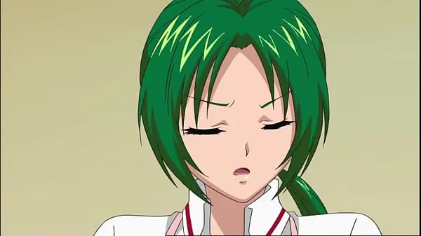 HD Хентай тинка с зелеными волосами и большими сиськами такая сексуальная всего видео