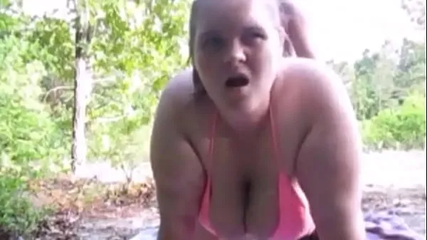 HD Sexy Chubby BBW In A Tiny Pink Bikini Spreading Her Legs Wide Taking A Rock Hard Dick Pussy To Mouth Getting Massive Cumshot On Her Fat Tits total Tube