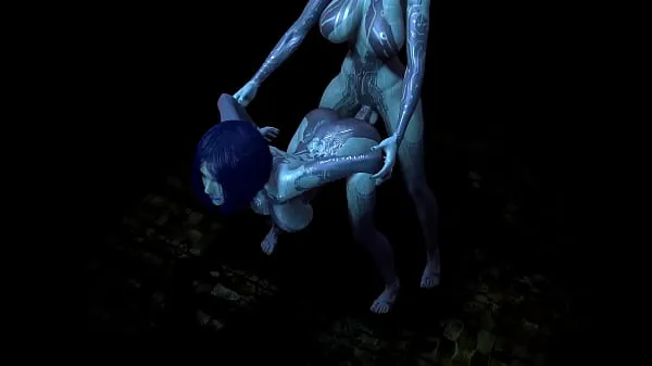 HD Cortana is having trouble with one of her Clones | Halo Porn Parody jumlah Tiub